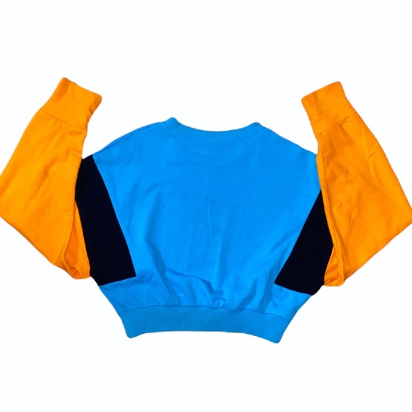 ❤️90s Cropped Colorblock Sweatshirt - Picture 2 of 5